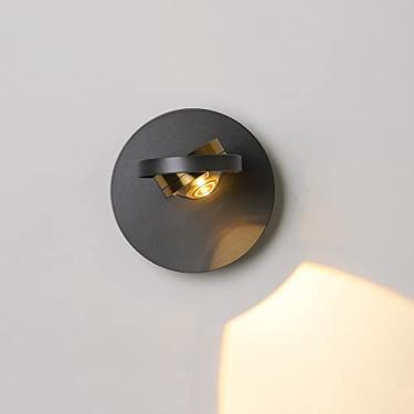 Imagem de Arandela de parede LED ajustável com foco de luz e giro para sala de estar, quarto, escritório e hotel.