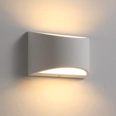 Imagem de Arandela de parede LED para ambientes internos com iluminação direcionada para cima e para baixo, luminária de cabeceira, 7W, em alumínio, para sala de estar, quarto, corredor, decoração de