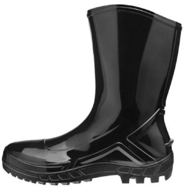Imagem de Bota Preta PVC Cano Médio N39 - 700453-39 - MARLUVAS