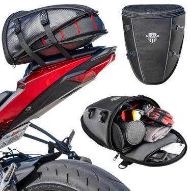 Imagem de Nomad USA Bolsa traseira de motocicleta, bolsa de ombro resistente à água, bolsa de bicicletas, bolsa de ferramentas, bolsa com alça de ombro e alças de montagem (preta, 10L)