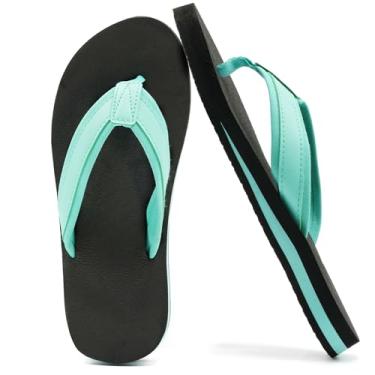Imagem de SkiBeaut Chinelo infantil infantil sem cadarço para meninos, sapatos aquáticos para praia, natação e piscina, Verde, 15