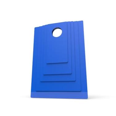 Imagem de Kit de Gabaritos/Moldes para Dobrar Roupas - 5 Moldes, Evita Amassados e Otimiza Espaço, Design Colorido que Combina com Qualquer Closet(Azul)