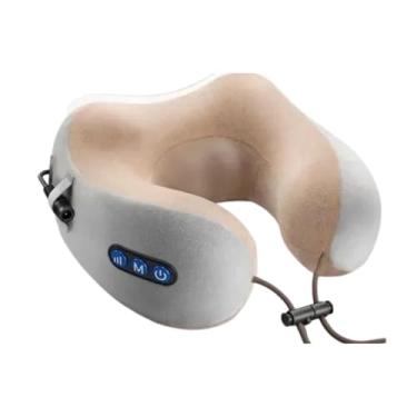 Imagem de Travesseiro de Massagem em Forma U, Automático, USB, com Espuma, 24,8x22,9x12cm, para Pescoço, Ombros e Corpo