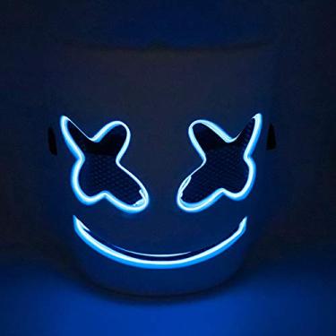 Imagem de Festa de Halloween Luz Linha EL Flash Assustador LED Suprimentos Roupa Cosplay com 4 Modos Controle Estável Pisca Efeito