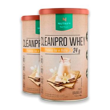Imagem de Kit 2 CleanPro Whey Baunilha Nutrify 450g