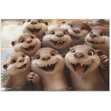 Imagem de St Patrick Highland Cow Cute Adult Puzzles 500 peças Family Puzzle Lovers Gifts Personalizado Exclusivo Quebra-cabeça Presentes Animal Floral Art, 20,5 x 14,9 polegadas