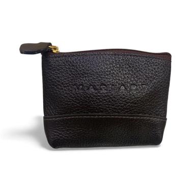 Imagem de Porta-moedas Feminino De Couro Legítimo Mariart Pn10 Nude Croco-Feminino