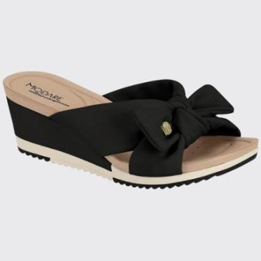 Imagem de Sandália Anabela Feminina Laço Conforto Plataforma Modare 7123.155.29516-Feminino
