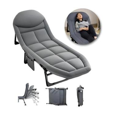 Imagem de Cama Espreguiçadeira P/ Descanso Dobrável Portátil Multiuso - Lumi, 1,