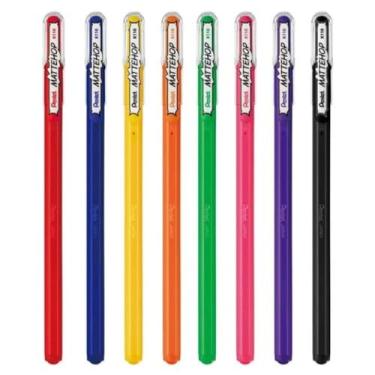 Imagem de Pentel Kit Canetas Gel Mattehop Com 8 Cores KITMATTEHOP-8