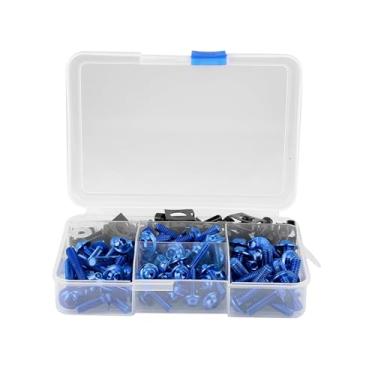 Imagem de Acouto Carenagem 177pcs Parafusos Carenagem M5 M6 Fit Sportbikes / & Powersports//Body & Frame/Body Work/Kits de (Azul)
