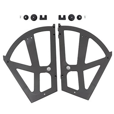 Imagem de CUOFYUNL Casa de plástico oco de duas camadas para armário de sapatos, prateleira, suporte de dobradiças, acessório (Preta)