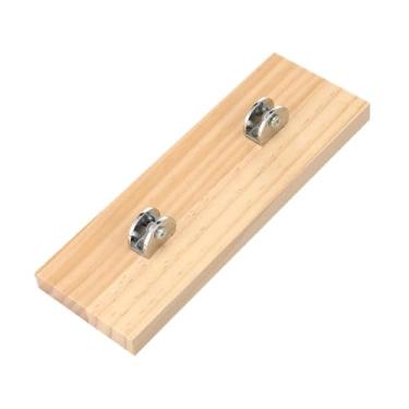 Imagem de FLCPJGV Suporte de vidro decorativo de madeira, multifuncional e ajustável para placas, azulejos e fotos, ideal para escritório casa.