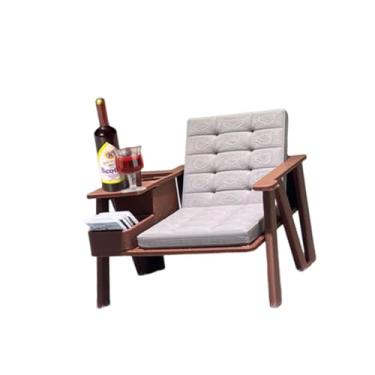 Imagem de Kokiya Conjunto de mini cadeira de leitura para casa de bonecas em escala 1/12 com 5 livros, 1 garrafa e 1 copo para microcena.