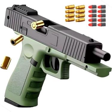 Imagem de Pistola de Brinquedo Arma Com Dardos e Cápsula Arminha Para Diversão