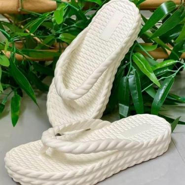 Imagem de Sandália/Chinelo Trançado Nuvem Macia  Slide Antiderrapante Feminino D