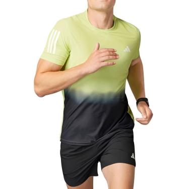 Imagem de Camiseta Adidas Own The Run Climacool Verde e Cinza-Masculino