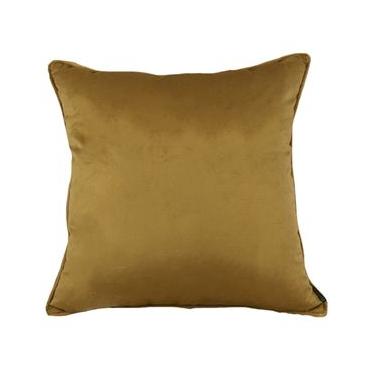 Imagem de Almofada Veludo Soft Liso Com Cordão Dourado 52X52cm - Decortextil NA