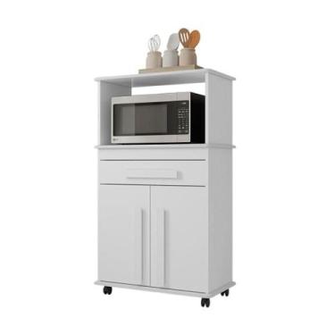 Imagem de Balcão Multiuso RV Móveis Toronto Branco 2 Portas - RV MOVEIS