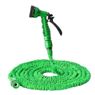 Imagem de Mangueira Mágica Expansível 15 Metros com Bico Multi Jato – Leve, Compacta e Potente para Jardim, Carro e Quintal