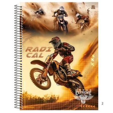 Imagem de Caderno De 15 Materias Capa Dura 240fls Motos Capas Sortidas - Sao Dom