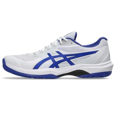 Imagem de ASICS Tênis masculino Game FlyteFoam, Branco/cobalto escuro, 46