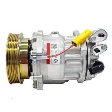 Imagem de Compressor CA SD7C16, compatível com PEUGEOT 407 SW 2005-6453XW 9656572180 9648138780 9663315580 6453XX 6453VJ 1302 1312 967002222 480