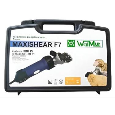 Imagem de Tosquiadeira Ovinos Máquina Tosar Ovelhas Walmur 380w 220v Azul