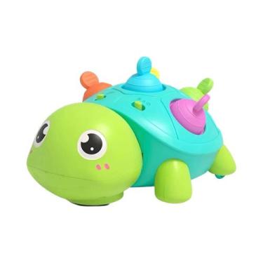 Imagem de Brinquedo De Tartaruga Para Bebês Com Efeito Calmante, Som E Luz, Brin