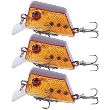 Imagem de 3 pçs cubo mini isca artificial peixe isca ferramenta de pesca com ganchos afiados (5#)