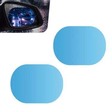 Imagem de Icyfond 2 peças de filme à prova d'água para espelho retrovisor de carro, revestimento protetor antiembaçamento à prova de chuva para espelhos laterais, adesivo de direção transparente HD Nano