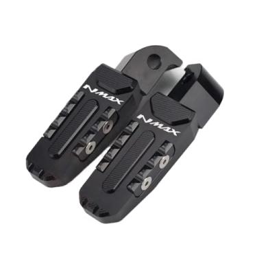 Imagem de Anti-derrapante Pedaleira para pés do passageiro traseiro, para nmax155 nmax 155, 2015, 2016, 2017, 2018, 2019, 2020, 2021, 2022(Preto)