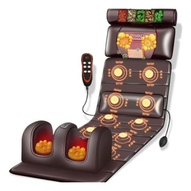 Imagem de Massageador Corporal Completo com Aquecimento, Marrom, Massagem para Pés e Costas, 127/220v