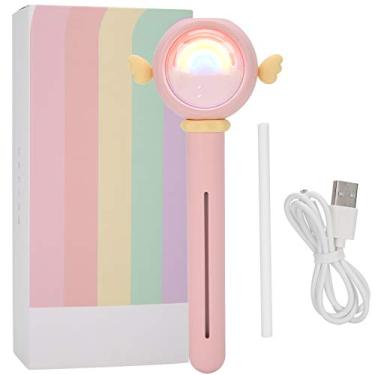 Imagem de Ainoli Mini Face Mist Maker Cute Cartoon USB umidificador portátil Difusor para home office (Rosa)