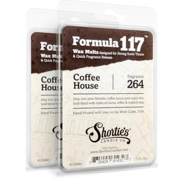 Imagem de Pacote múltiplo Coffee House Wax Melts - Fórmula 117-2 barras altamente perfumadas de 85 g (170 g no total) - Feito com óleos essenciais e naturais - Coleção de cubos aromatizadores de frutas e bagas