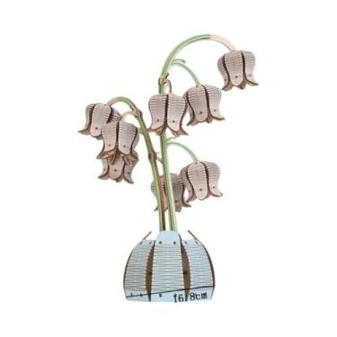 Imagem de Kit De Modelo De Quebra-Cabeça 3D De Madeira DIY Lírio Girassol: Buquê