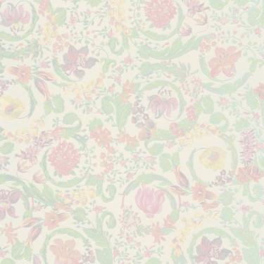 Imagem de Papel de Parede Versace V Floral Creme 387062