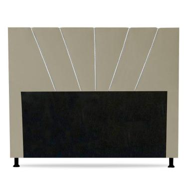 Imagem de Cabeceira Cama Box Casal Queen Size Dallas 160cm Bege