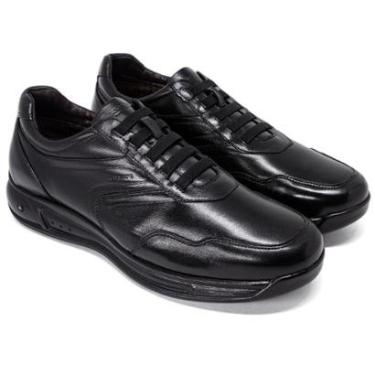 Imagem de Sapato Tênis Sapatênis Casual Jota Pe 3D Evolution MAXX Couro Nobre Legítimo Cadarço Elástico 78018-Masculino