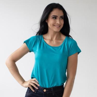 Imagem de Blusa Feminina Básica Lisa Manga Curta Anticorpus-Feminino