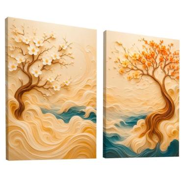 Imagem de Quadro Decorativo Duo árvore Da Sabedoria 3d
