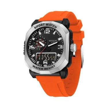 Imagem de Relógio De Pulso Masculino LED Analógico Digital À Prova d'Água, Relóg