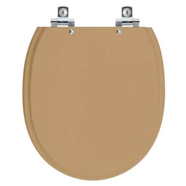 Imagem de Assento Sanitário Soft Close Village Bege Castor Para Vaso Deca