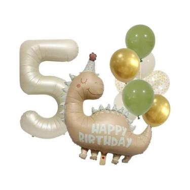 Imagem de Conjunto De Balões De Alumínio Retro Matte Na Cor Caramelo Para Decora