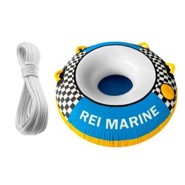 Imagem de Boia Rebocável Disco Rebocar C/ Retinida 20m Barcos Lanchas - Rei Mari