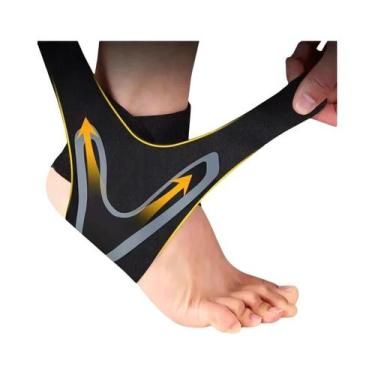 Imagem de Suporte Para Tornozelo, Meia De Compressão Respirável Para Corrida, Fu