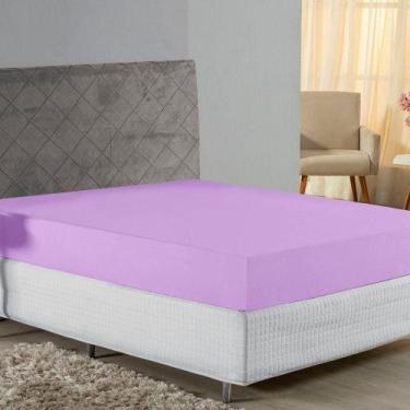 Imagem de Lençol Com Elástico Queen Nobre 1 Peça 30cm De Altura Malha 100% Algod