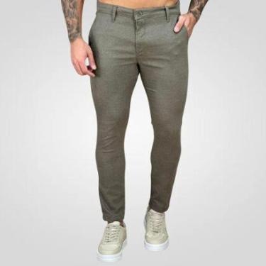 Imagem de Calça Alfaiataria Escuro Masculina Skinny - Visual-Masculino