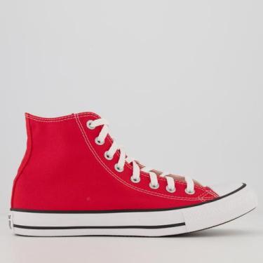 Imagem de Tênis Converse All Star Chuck Taylor Cano Médio Vermelho, 38