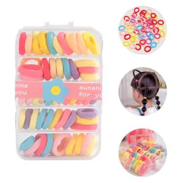Imagem de 36 Xuxinhas De Cabelo Tons Pastéis Para Penteados Infantil - Xuxinha D